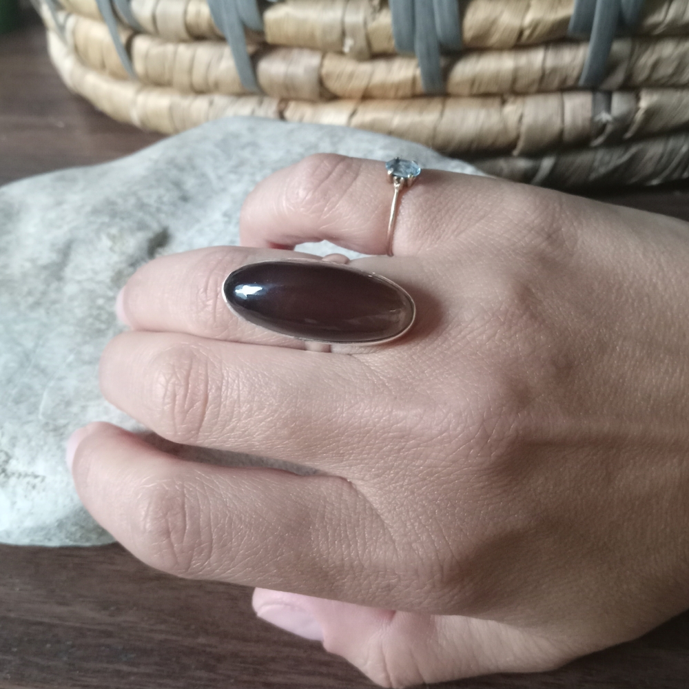 Sterling Silver Smoky Quartz Ring